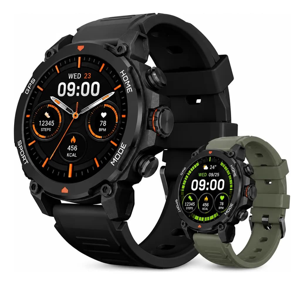 Relógio Smartwatch Aurafit Trek1 Com Gps À Prova D'água 5atm
