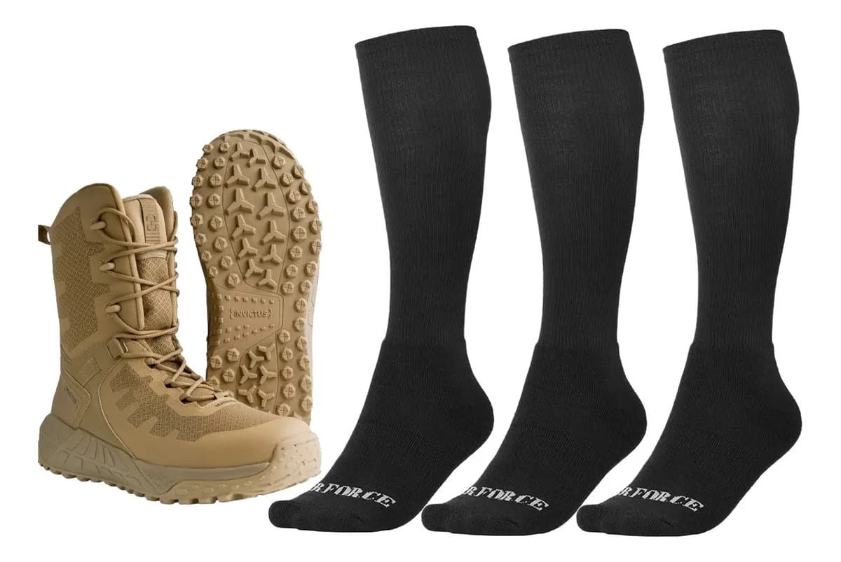 Bota Coturno Arion 2.0 Cano Alto Invictus + 3 Meia Batalha