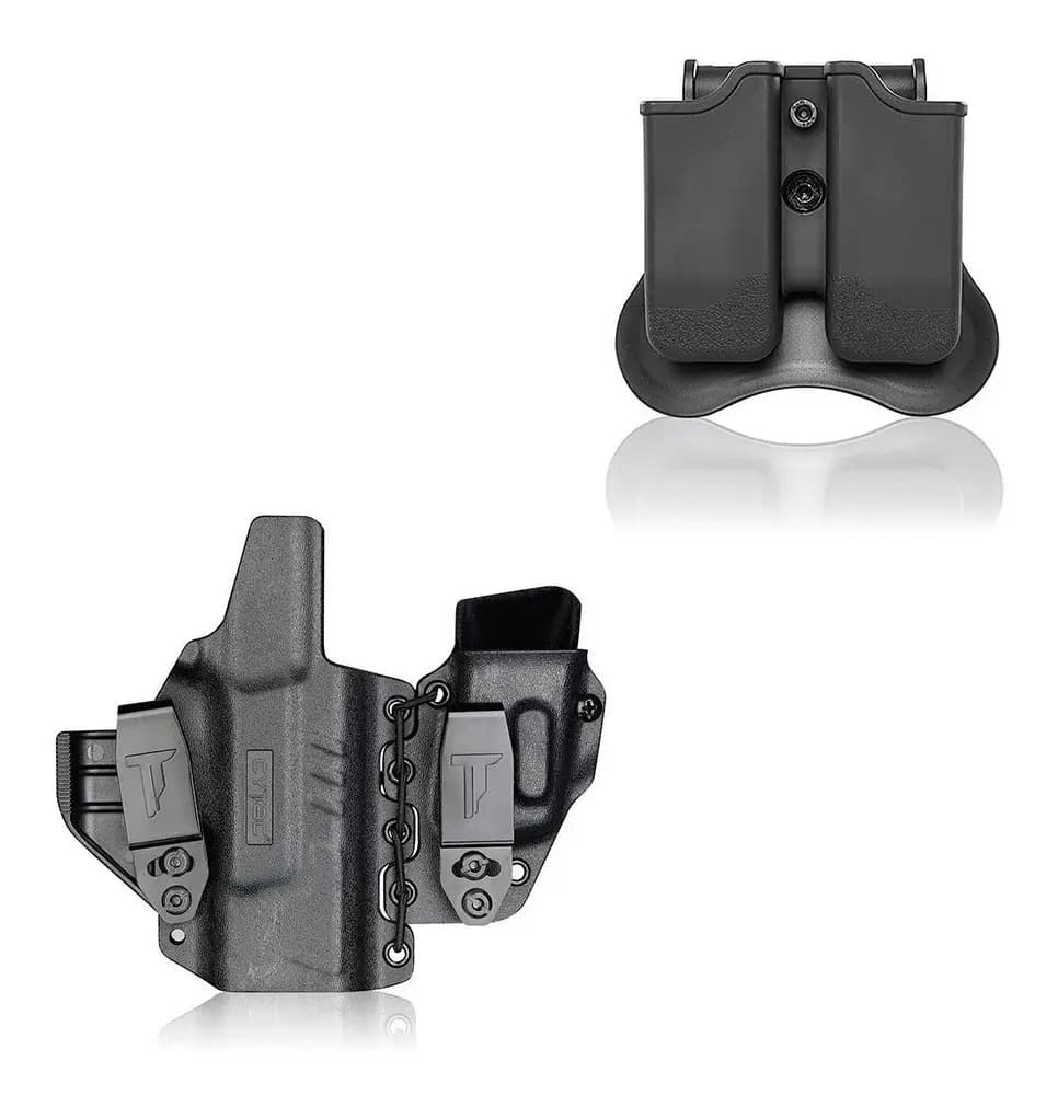 Kit Coldre Sidecar Glock G19 E Porta Carregador 9mm .380