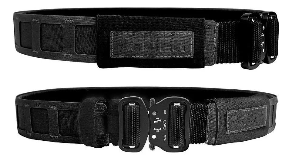 Cinto Tático Evo Tactical Jager Outer Belt 2.0 com Fivela COBRA Preto M