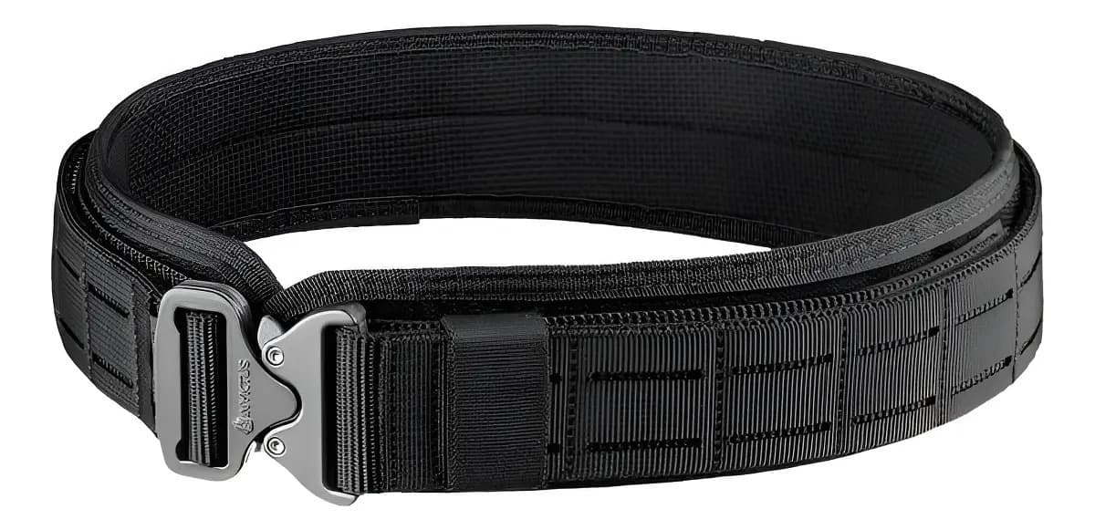 Cinto Rigger Extreme Invictus Fasten Molle Laser Cut Modular Cor Preto Tamanho M