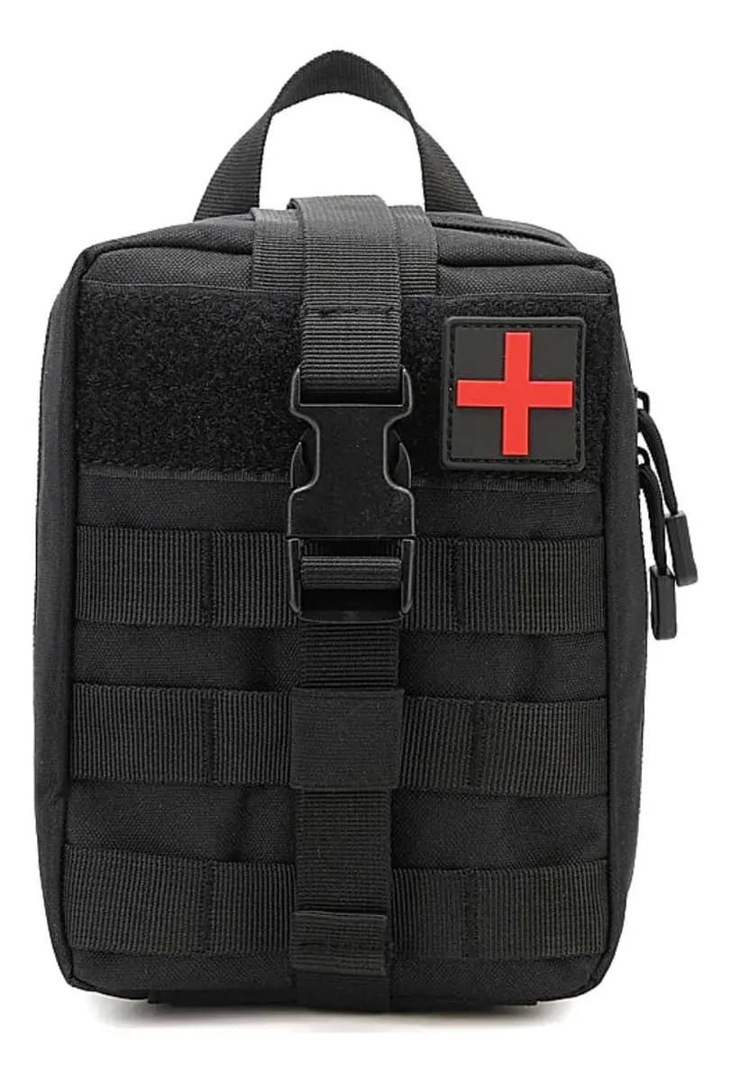 Bolsa Tática Militar Primeiros Socorros Organizador Emergência Preto