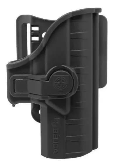 Coldre De Cinto Em Polímero Striker I Passador Bélica Ts9 * Cor Preto / Destro