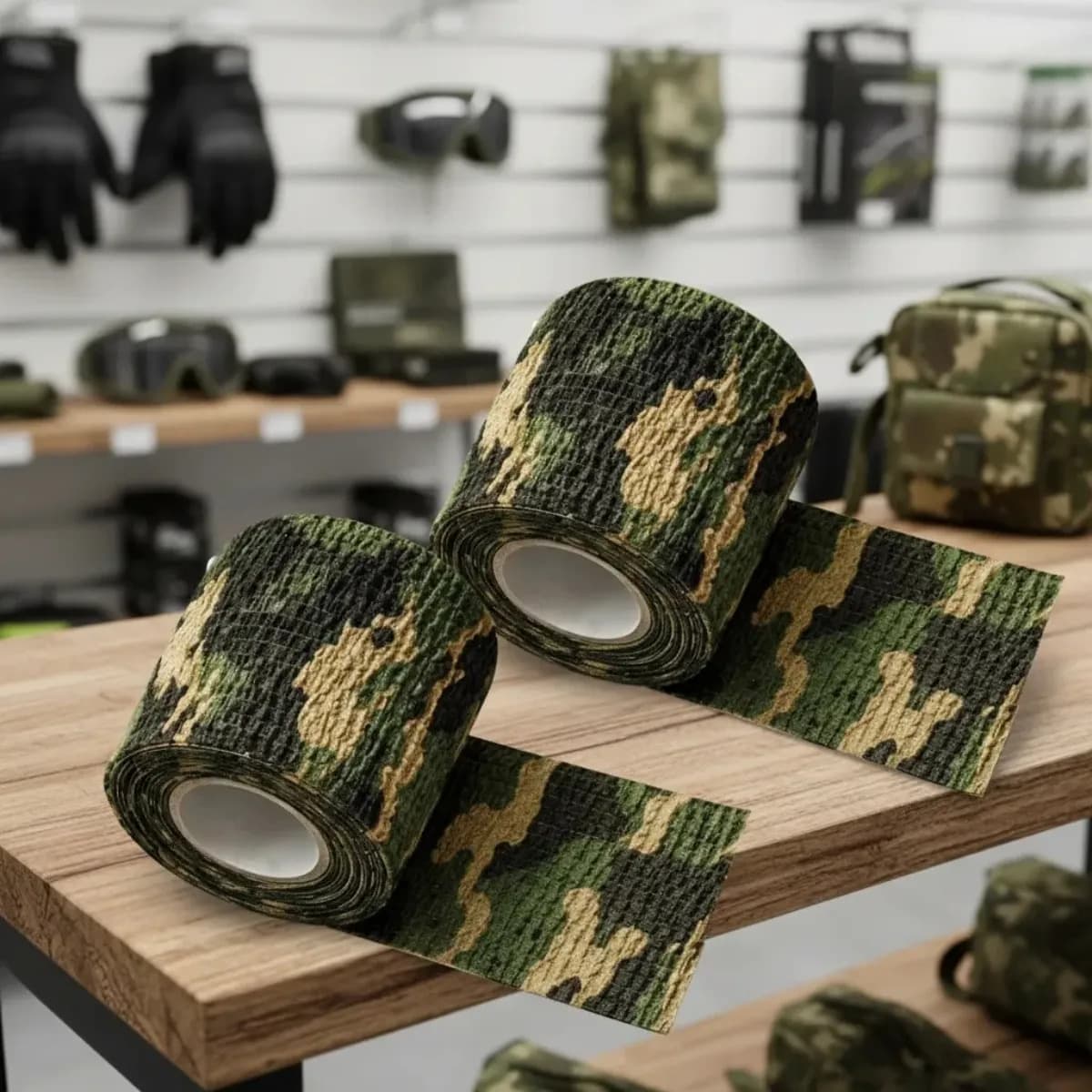 2x Camuflagem Fitas Adesiva Tape Airsoft 4,5m X 5cm Camotape