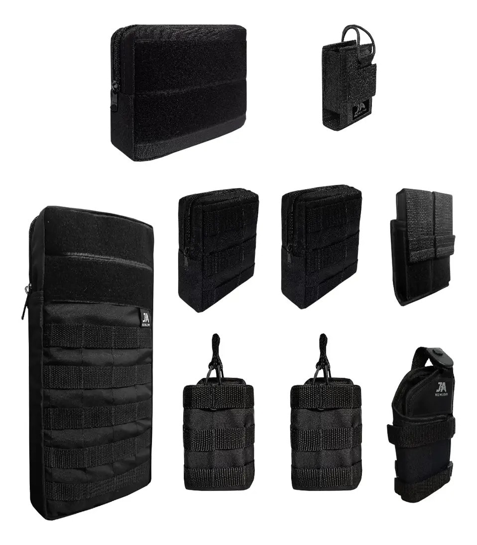 Kit 10 Acessórios Colete Modular Paintball Airsoft Molle