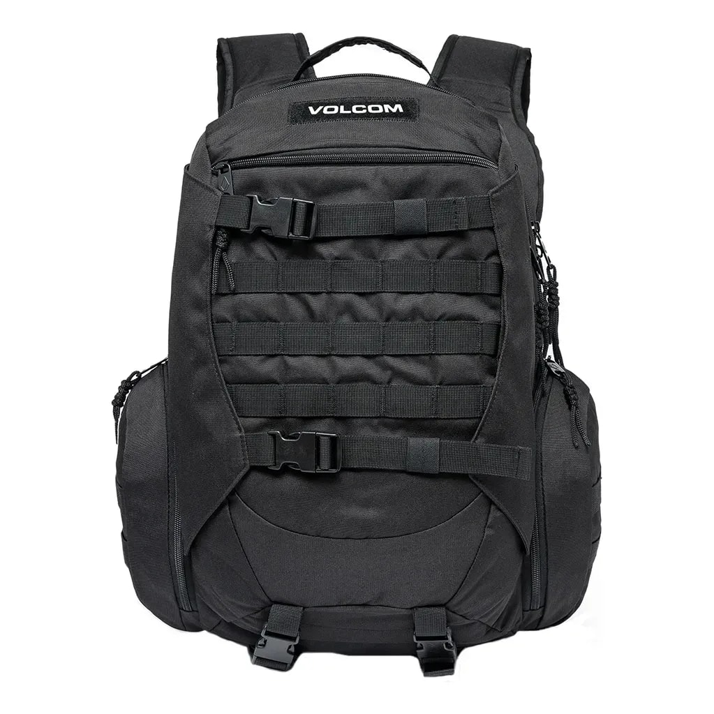 Mochila Volcom Camping Passeio Reforçada Preto Liso