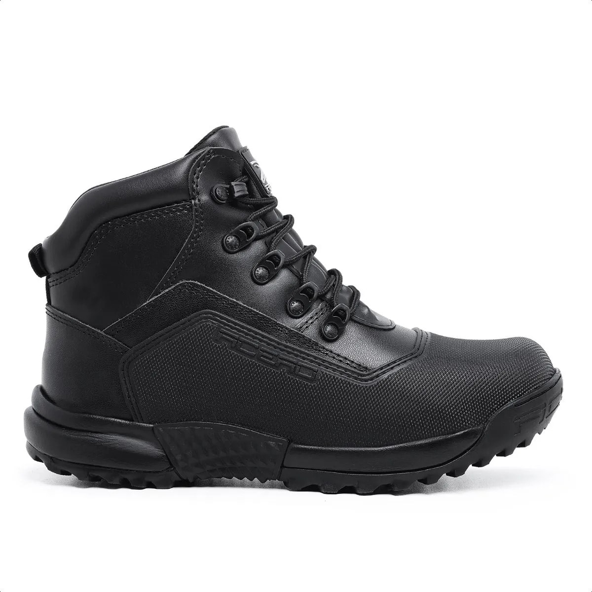 Bota Coturno Cano Médio Acero Titan Couro Palmilha Gel Pu