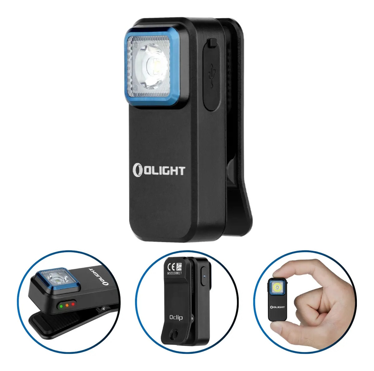 Lanterna Led Chaveiro Olight Oclip 300 Lúmens 70 Metros Edc