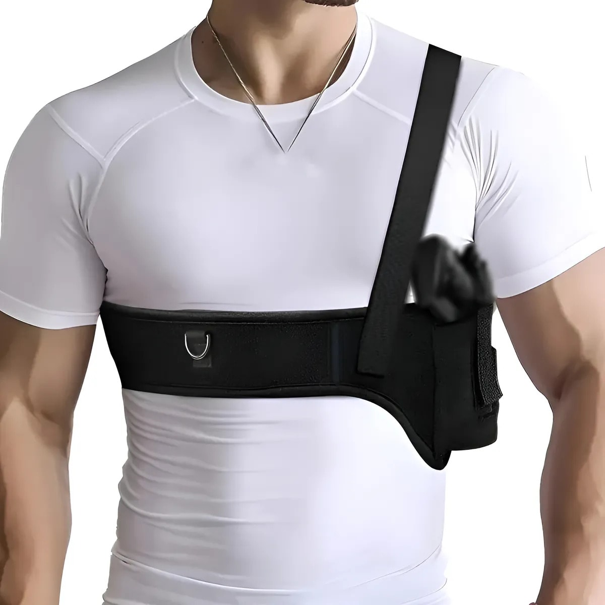 Coldre Velado Abdominal Axilar Em Neoprene Para Corrida