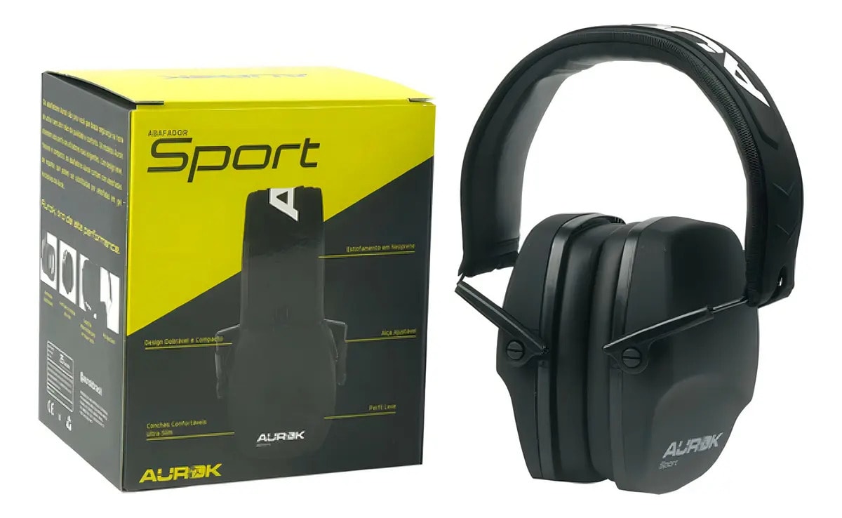 Abafador De Ruídos Aurok Sport Atenuação 25db