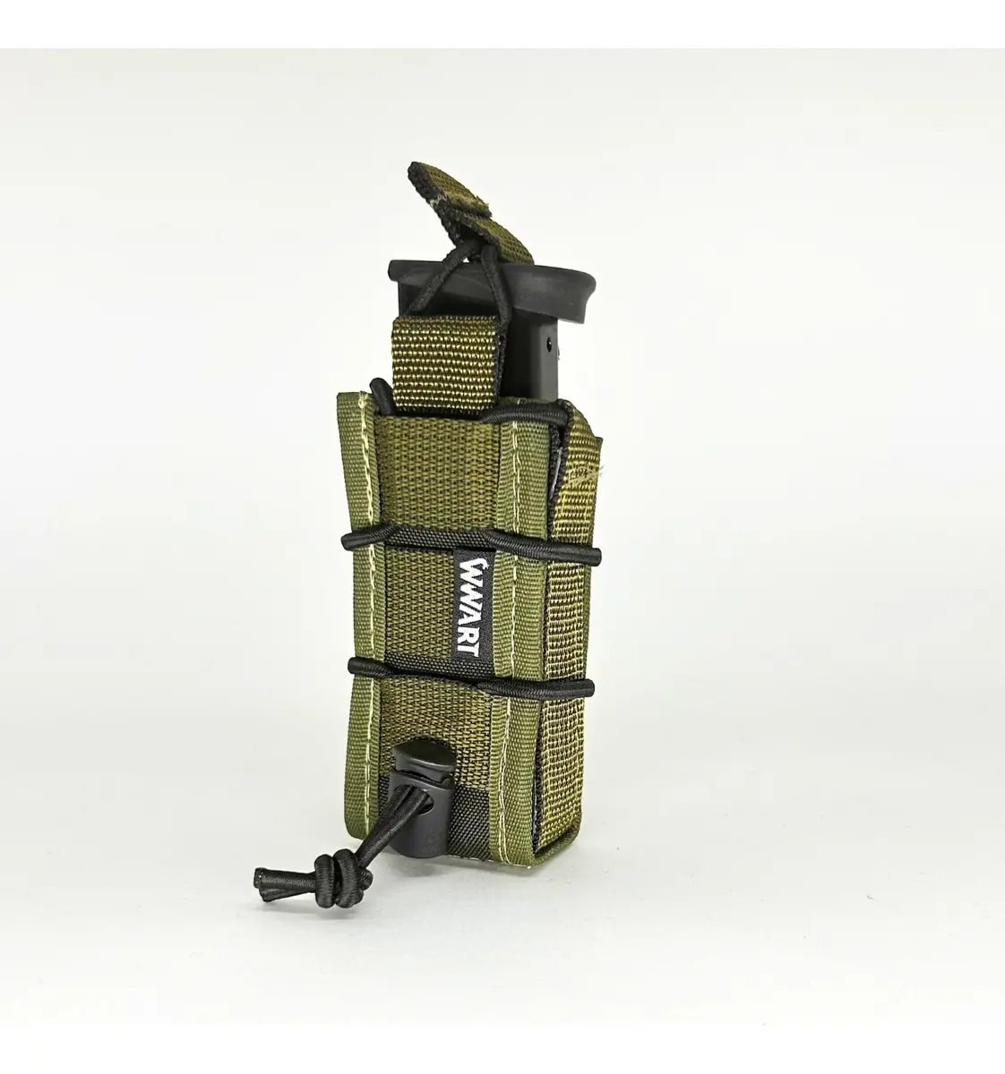 Porta Carregador De Pistola E Lanterna Verde Sistema Molle Verde