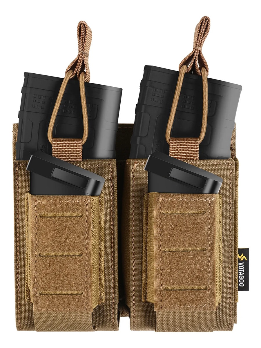 Porta Carregador Tático Votagoo Militar Dúo 9/5.56mm Armas