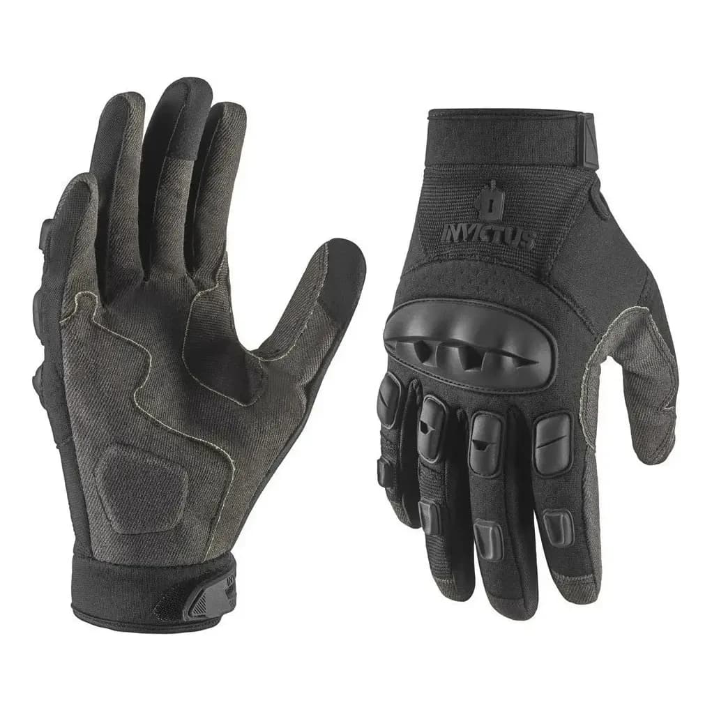 Luva Tática Invictus Crasher Police Proteção Kevlar Militar Cor Preto Tamanho G