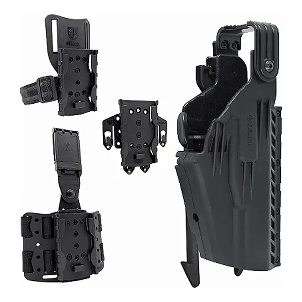 Kit Coldre Bélica Hunter Speed Mid-Ride Tático Preto Destro Perna