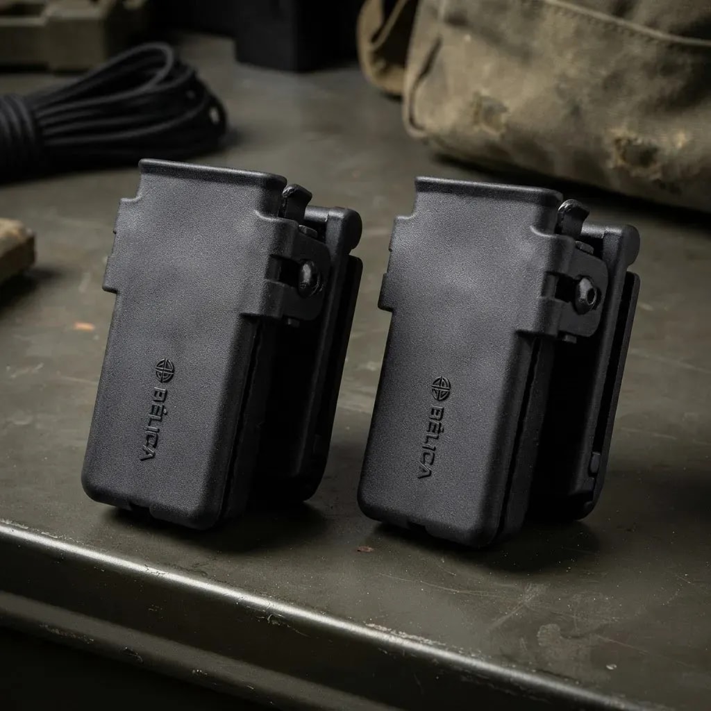 Kit 02 Porta Carregador Cintura / Glock Taurus Beretta Imbel Preto